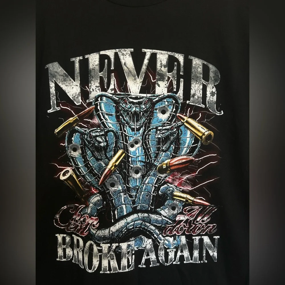 Black Graphic Tee - Never Broken Again